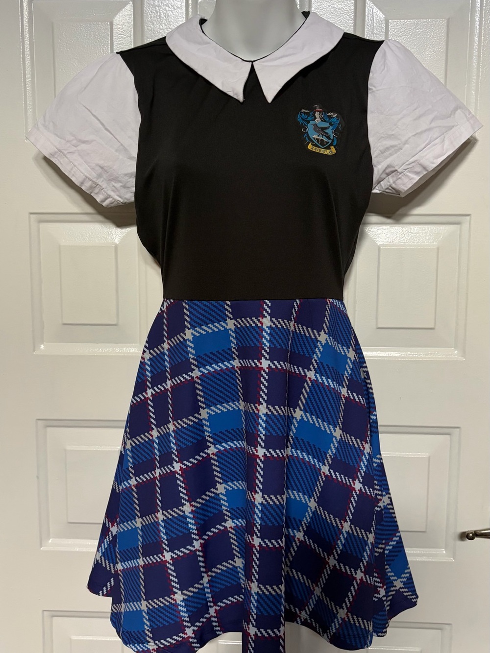 Harry Potter Ravenclaw Costume Dress Cosplay Plaid Skirt For Women Juniors